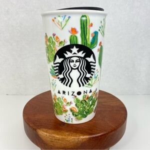 Starbucks 2016 Arizona Cactus 12 oz Ceramic Travel Tumbler